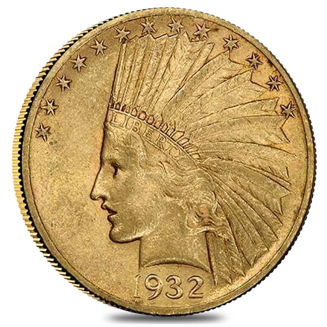 1932 $10 Indian Head Gold Eagle PCGS UNC Detail 