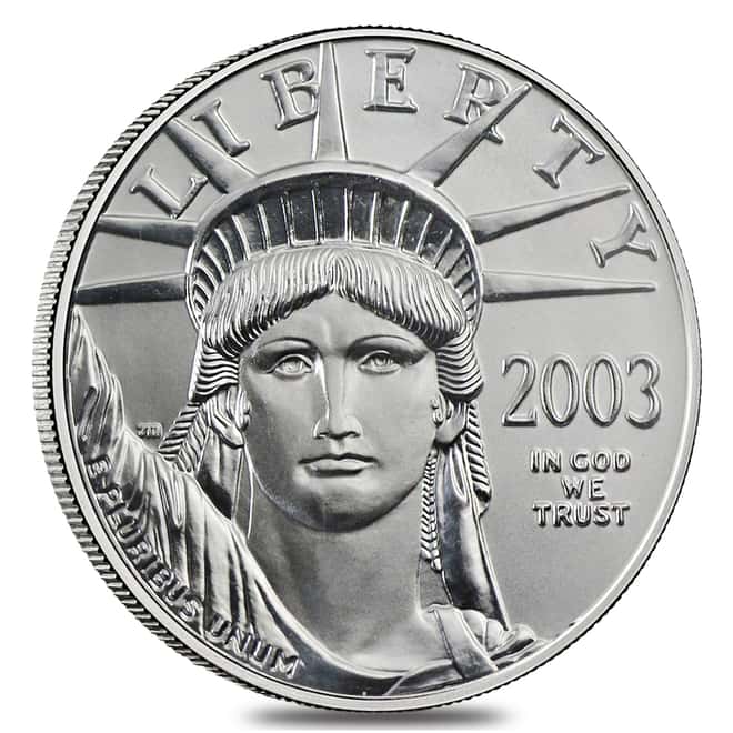 2003 1/4 oz $25 Platinum American Eagle PCGS MS 69
