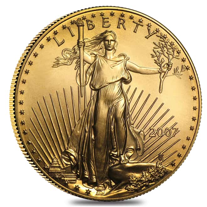 2007 1 oz $50 Gold American Eagle NGC MS 70 Early Releases
