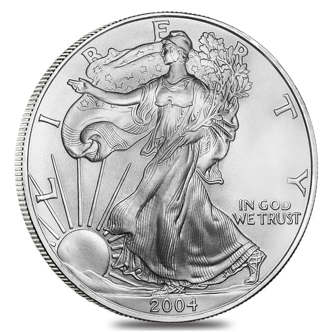 2004 1 oz Silver American Eagle $1 Coin NGC MS 69