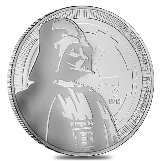2017 1 oz Niue Silver $2 Star Wars Darth Vader NGC MS 70 Early Releases