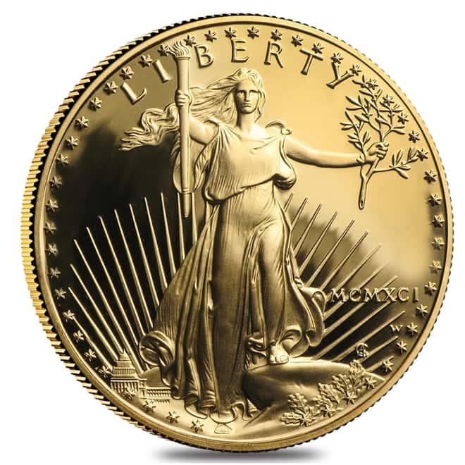 1991 W 1 oz $50 Proof Gold American Eagle NGC PF 69 UCAM