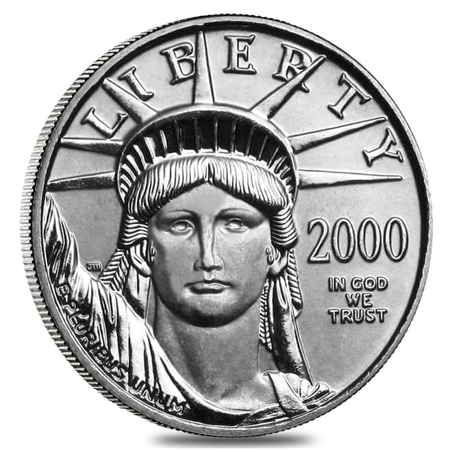 2000 1/10 oz $10 Platinum American Eagle PCGS MS 69