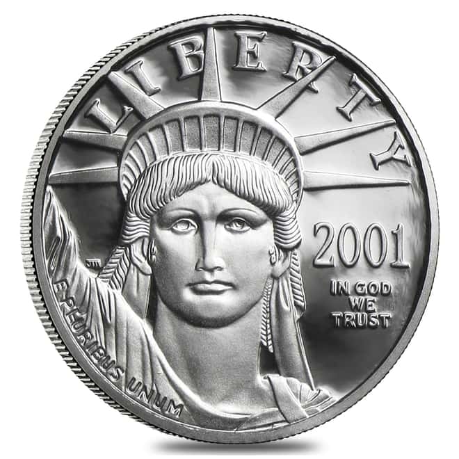 2001 W 1/10 oz $10 Proof Platinum American Eagle PCGS PF 69 DCAM