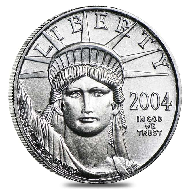 2004 1/10 oz $10 Platinum American Eagle PCGS MS 69