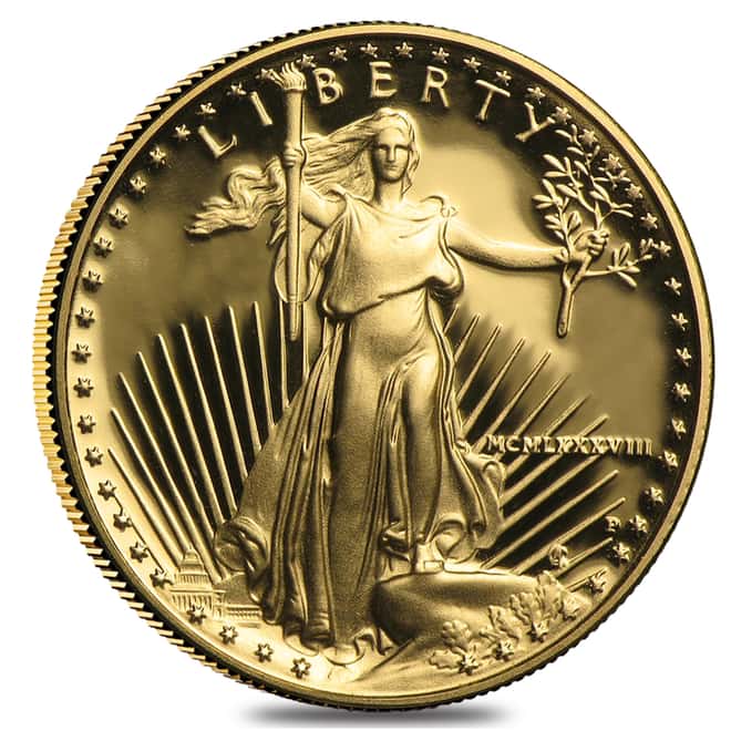 1988 P 1/4 oz $10 Gold Proof American Eagle PCGS PF 69 DCAM - Philip Diehl Sig