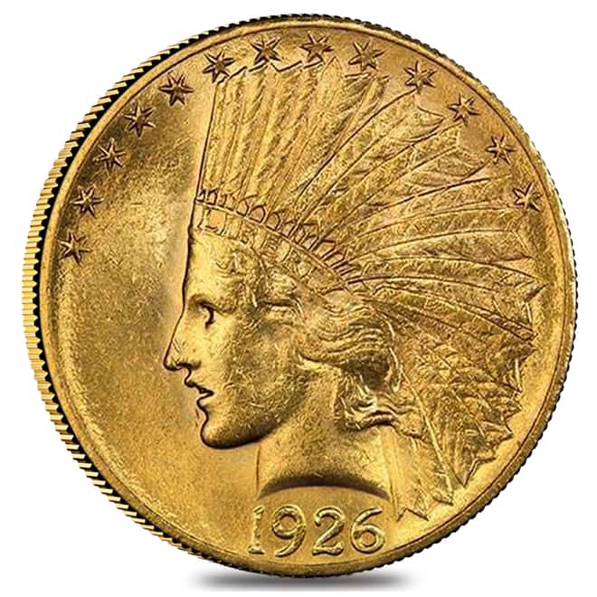 1926 $10 Indian Head Gold Eagle PCGS MS 62