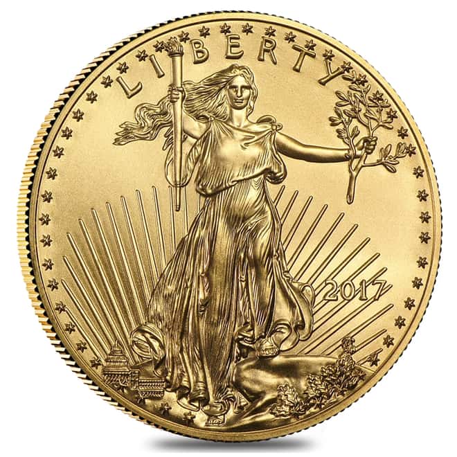 2017 1 oz Gold American Eagle PCGS MS 70 First Day of Issue