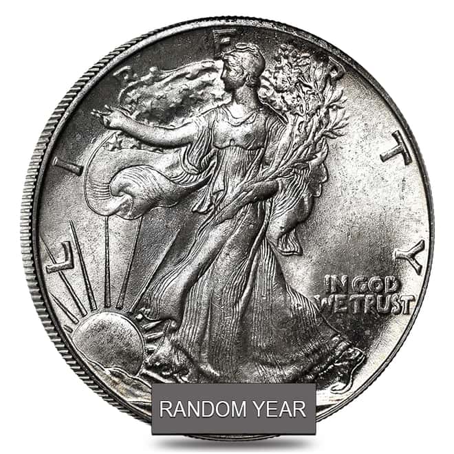 Walking Liberty Half Dollar 90% Silver NGC AU 50 (Random Year)