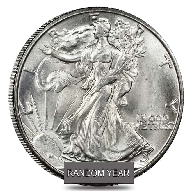 Walking Liberty Half Dollar 90% Silver NGC MS 61 (Random Year)