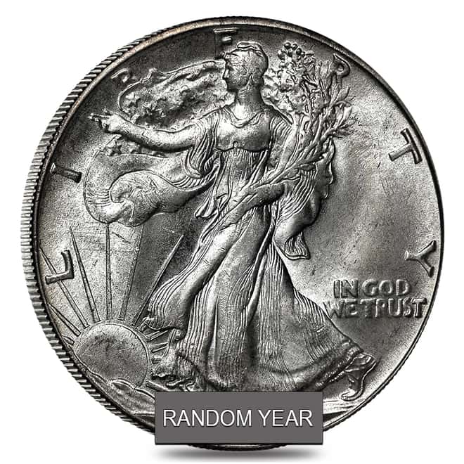 Walking Liberty Half Dollar 90% Silver NGC MS 64 (Random Year)