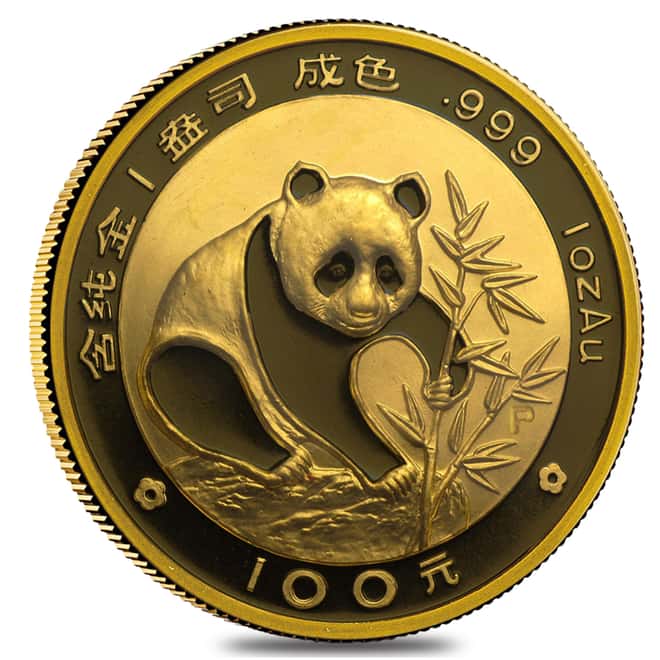 1988 P 1 oz Gold China Panda 100 Yuan NGC PF 68 UCAM