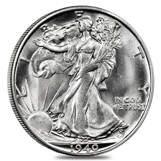 1940 S Walking Liberty Half Dollar 90% Silver NGC MS 64