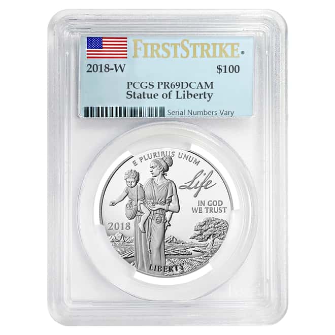 2018-W 1 oz Proof Platinum American Eagle - Life - PCGS PF 69 FS