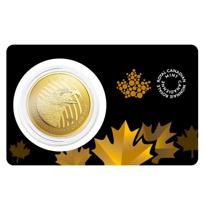 2018 1 oz Canadian Gold Golden Eagle - Call of the Wild $200 .99999 Fine Gold (In Assay)