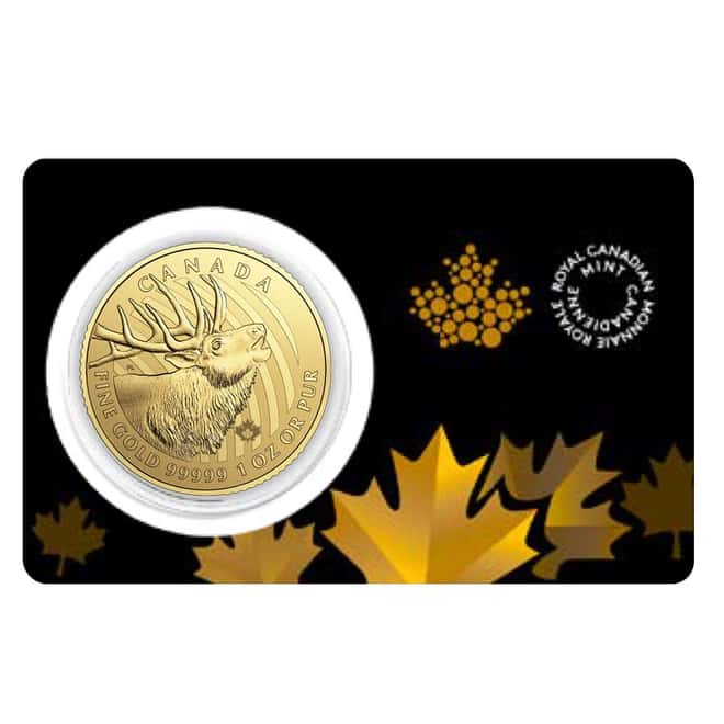 2017 1 oz Canadian Gold Elk - Call of the Wild $200 .99999 Fine Gold (In Assay) 