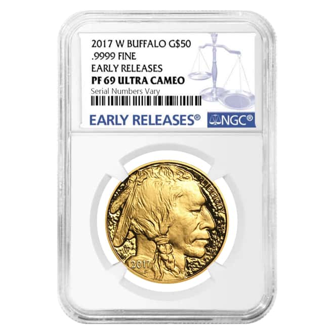 2017-W 1 oz $50 Proof Gold American Buffalo NGC PF 69 Early Releases
