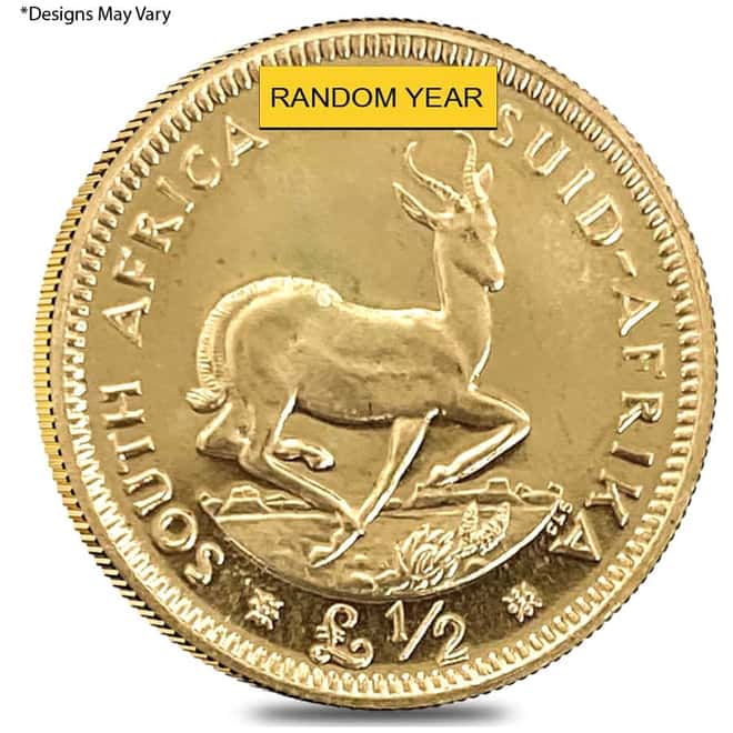 South Africa 1/2 Pound Gold Coin BU/Proof (Random Year)