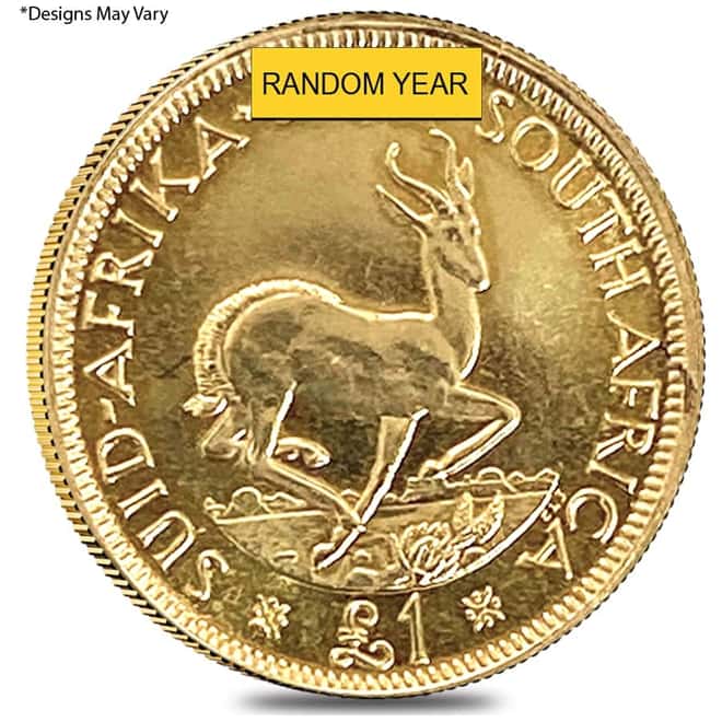 South Africa 1 Pound Gold Coin BU/Proof (Random Year)