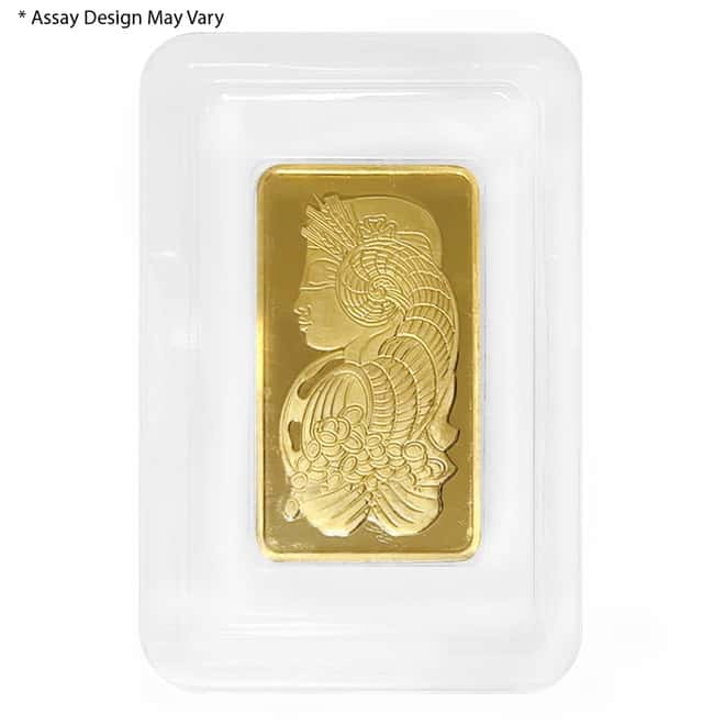 Vintage Assay - 10 oz PAMP Suisse Lady Fortuna Gold Bar .9999 Fine (In Assay)