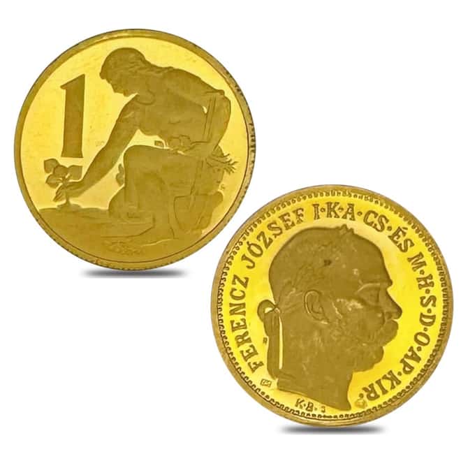 1892-1960 Slovakia Coins of the Crown Proof Gold 6-Coin Set