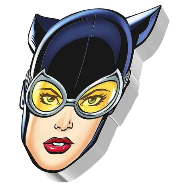 2022 Niue 1 oz Silver Catwoman Shaped Coin - DC Comics Faces of Gotham .999 Fine (w/Box & COA)