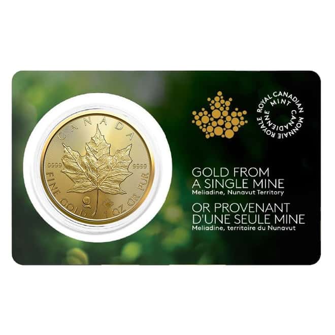 2022 1 oz Canadian Gold Maple Leaf Single Source Privy .9999 Fine (In Assay) - Meliadine Mine