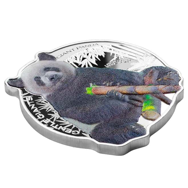2022 1 oz Silver Giant Panda - Gentle Giants Solomon Islands $2 Coin .9999 Fine (w/Box & COA)