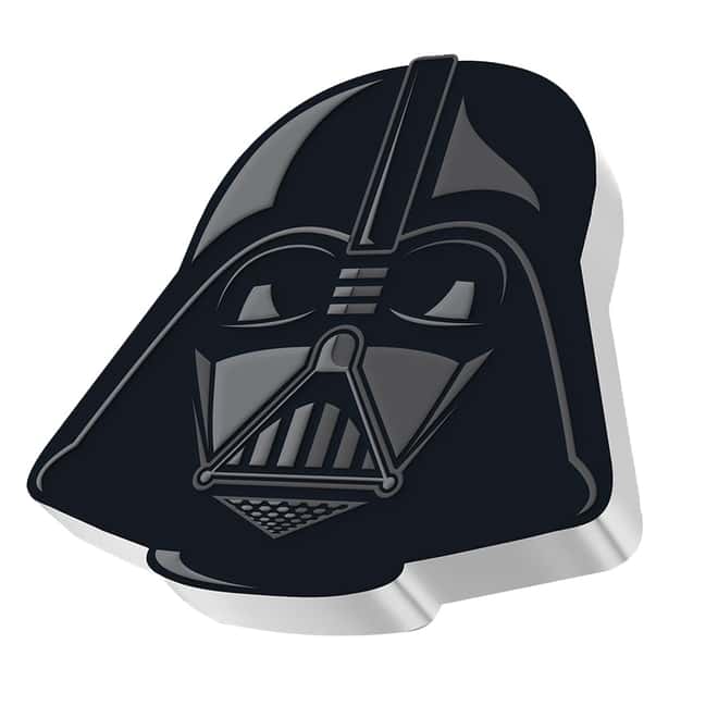 2021 Niue 1 oz Silver Darth Vader Star Wars - Faces of the Empire Shaped Coin .999 Fine (w/Box & COA)