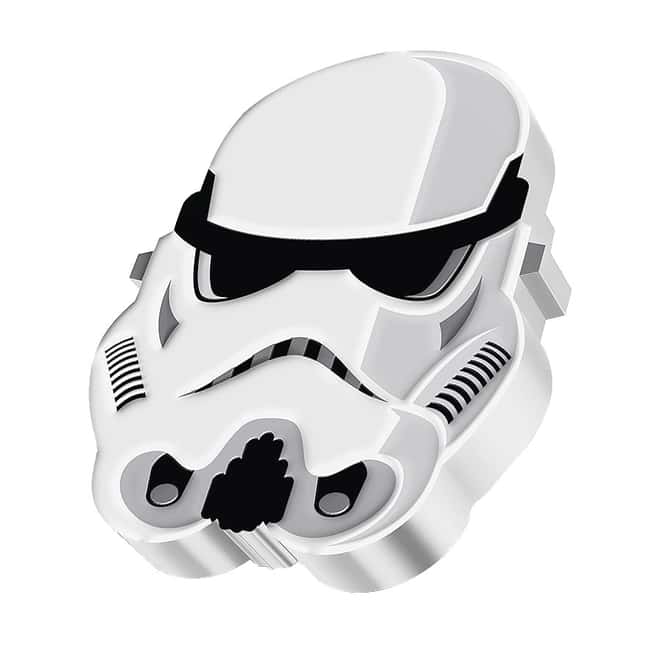 2021 Niue 1 oz Silver Imperial Stormtrooper Shaped Coin - Star Wars Faces of the Empire .999 Fine (w/Box & COA)