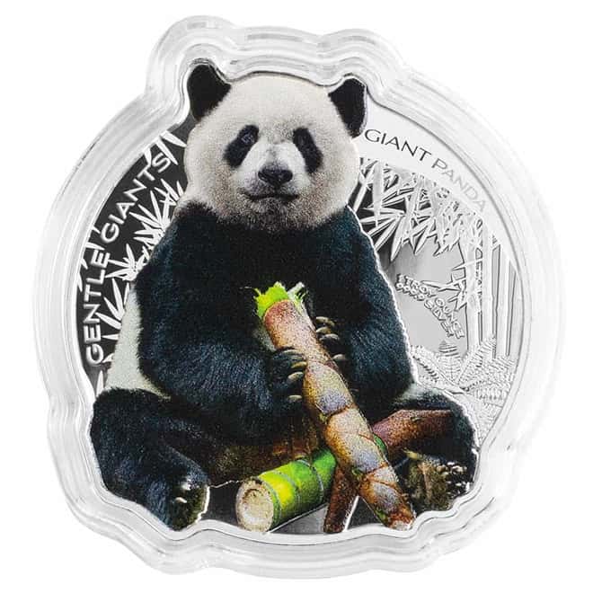 2022 1 oz Silver Giant Panda - Gentle Giants Solomon Islands $2 Coin .9999 Fine (w/Box & COA)