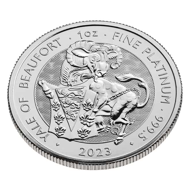 2023 Great Britain 1 oz Platinum The Tudor Beasts Yale of Beaufort Coin .9995 Fine BU