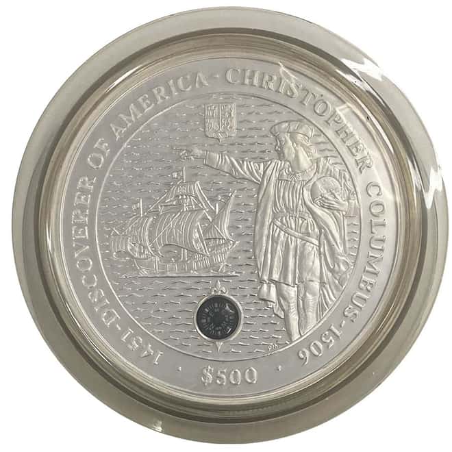 2006 British Virgin Islands 5 Kilo Christopher Columbus Silver Proof Coin (w/Display & COA)