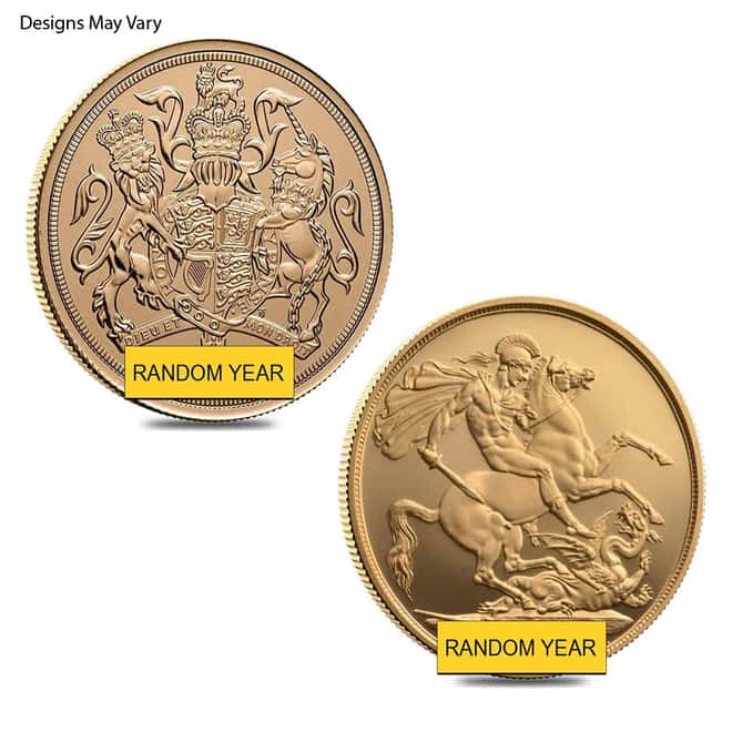 Great Britain Gold Double Sovereign Coin BU (Random Year)
