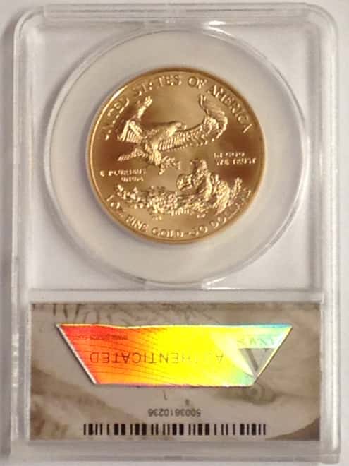 2012 1 oz $50 Gold American Eagle ANACS MS 70 - A First Strike Coin