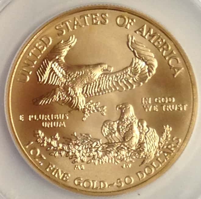 2012 1 oz $50 Gold American Eagle ANACS MS 70 - A First Strike Coin