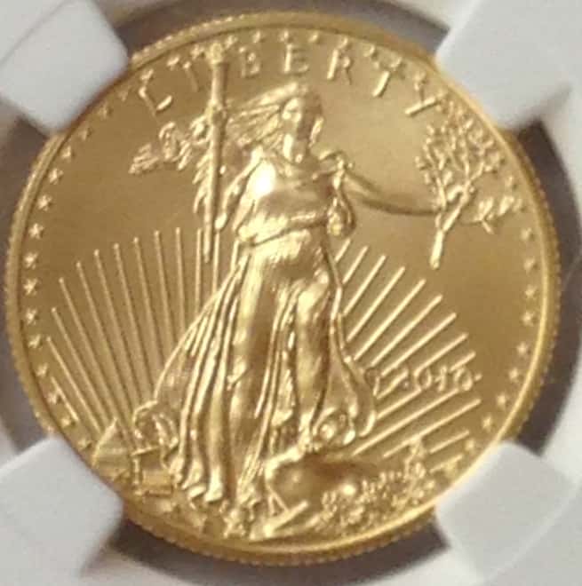 2010 1/2 oz $25 Gold American Eagle NGC MS 70 