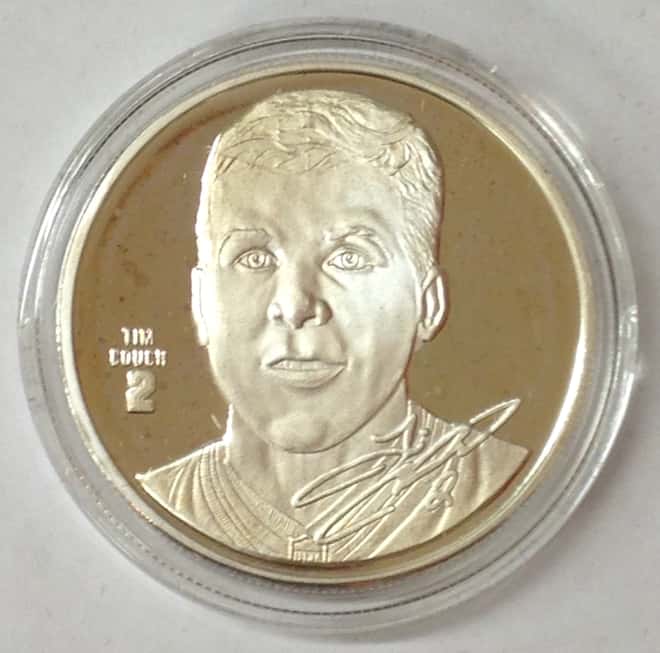 Tim Couch Highland Mint 1 oz .999 Fine Silver Limited Edition Commemorative Medallion w/ COA 