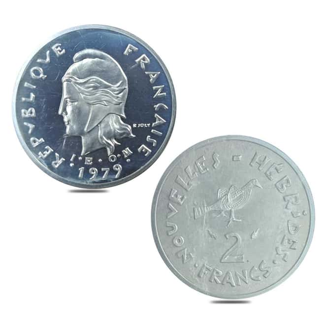 1974-1979 French Colonial Piedfort New Hebrides Silver 7-Coin Set (w/Box & COA)