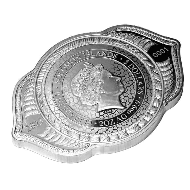 2023 SI 2 oz Eagle of the 6th Chakra Colorized Silver Coin