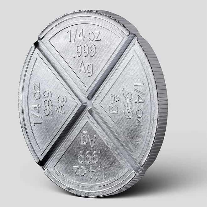 Tube of 20 - 1 oz Pop Bullion Divisible Silver Round .999 Fine