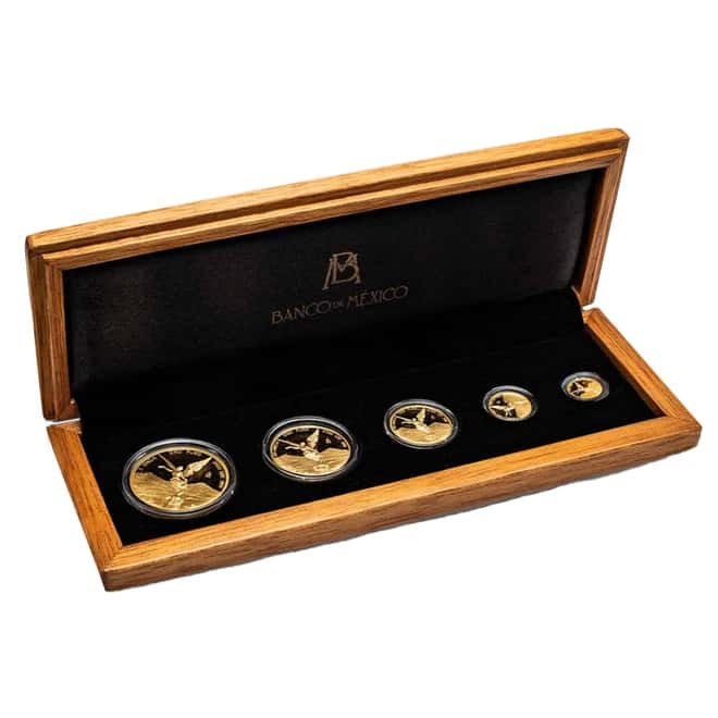 2023 1.9 oz Proof Mexican Gold Libertad 5-Coin Set