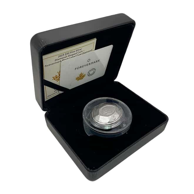 2023 Canada 3 oz Silver Oval Diamond Shaped Coin (w/Box & COA)