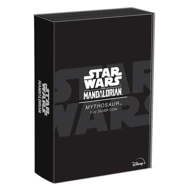2023 Niue 5 oz Star Wars Mandalorian Mythosaur Shaped Silver Coin