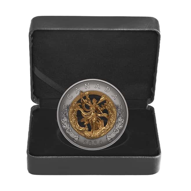 2024 Canada 4.6 oz Allegory of Freedom 3D Silver Coin