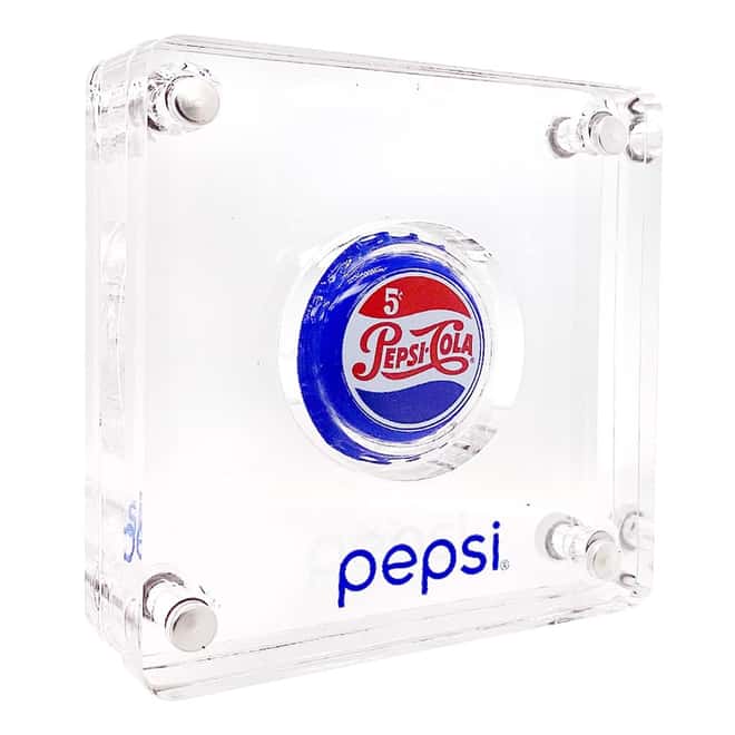 2022 Chad 6 Gram Pepsi-Cola Retro Bottle Cap Proof Silver Coin .999 Fine (w/Box & COA)