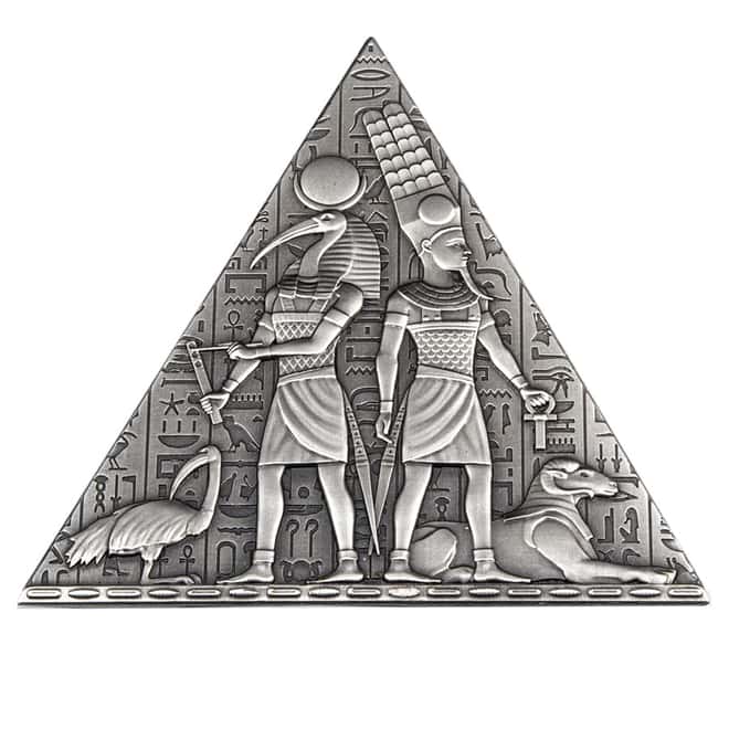 2023 Djibouti 1 kilo Silver Ancient Pyramid 3D Shaped Coin