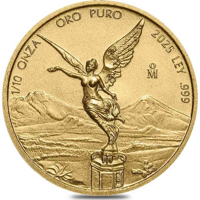 2025 1/10 oz Mexican Libertad Gold Coin BU