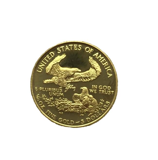1989-P 1/10 oz $5 Proof Gold Eagle with Mint Box