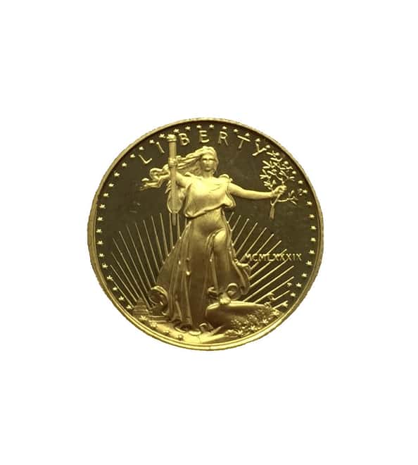 1989-P 1/10 oz $5 Proof Gold Eagle with Mint Box